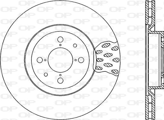 OPEN PARTS Тормозной диск BDR1016.20